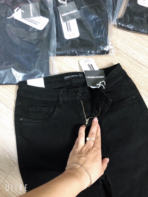Quần Jeans đen trơn VNXK siêu đẹp | BigBuy360 - bigbuy360.vn