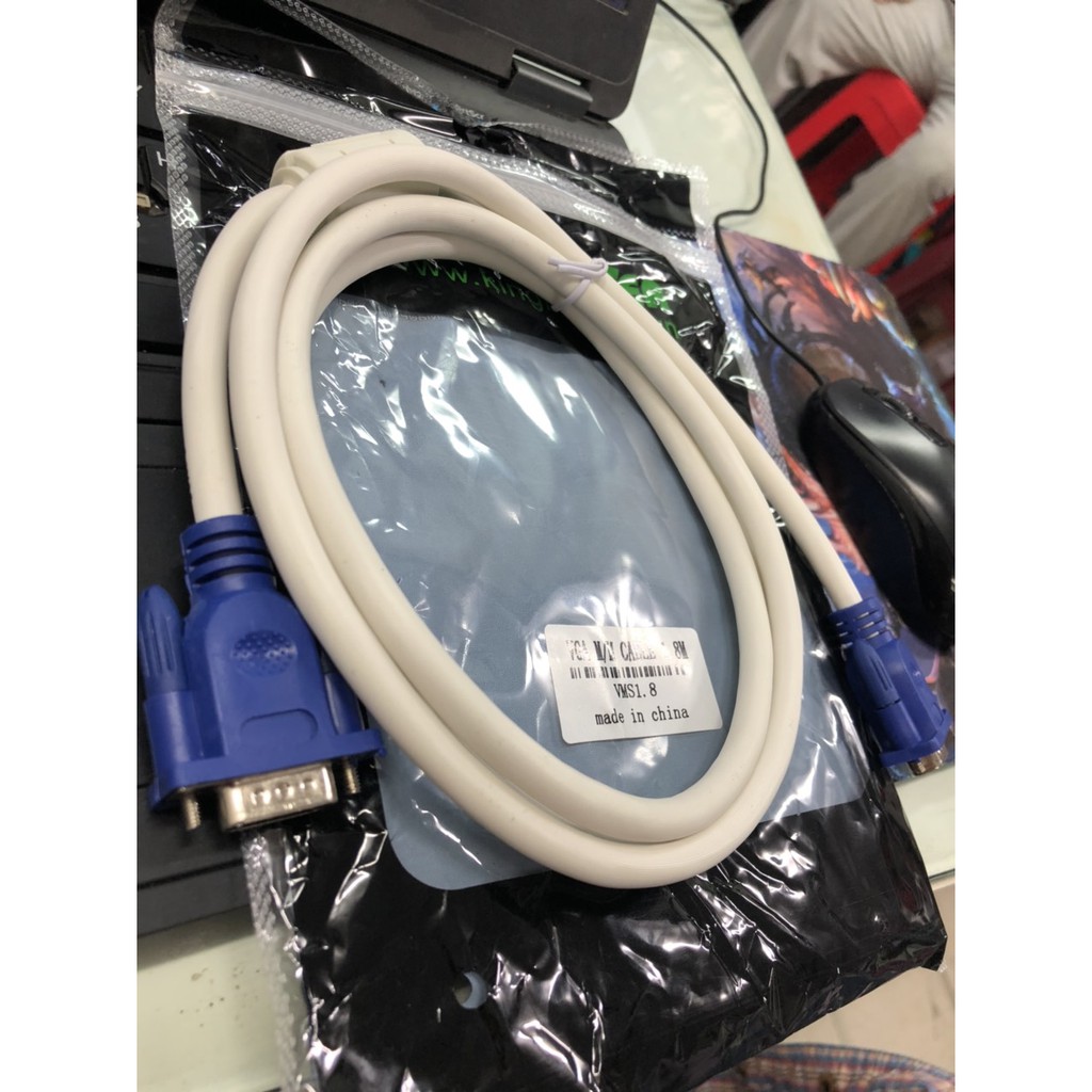Cáp VGA KINGMASTER 1.5m/1.8m- Chính Hãng 100%- Chất Lượng Tốt- Bảo Hành 6 Tháng