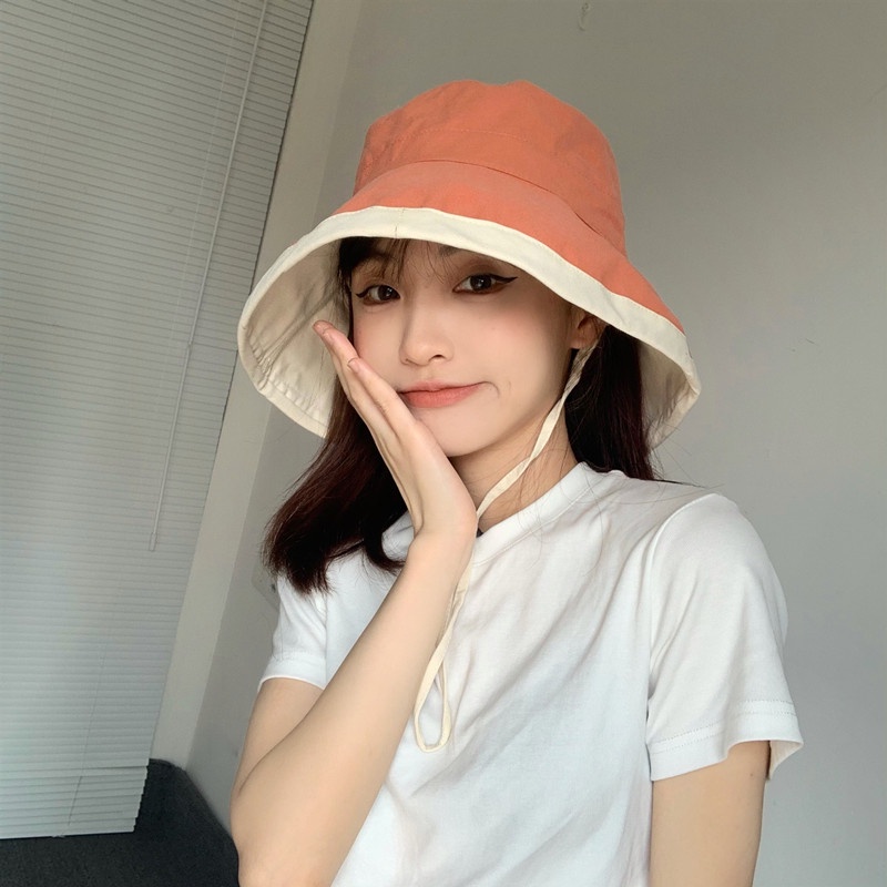 Nón Bucket Vành Rộng Chống Nắng/ Tia UV Phong Cách Hàn Quốc Thời Trang Mùa Hè Dễ Phối Đồ Cho Nữ