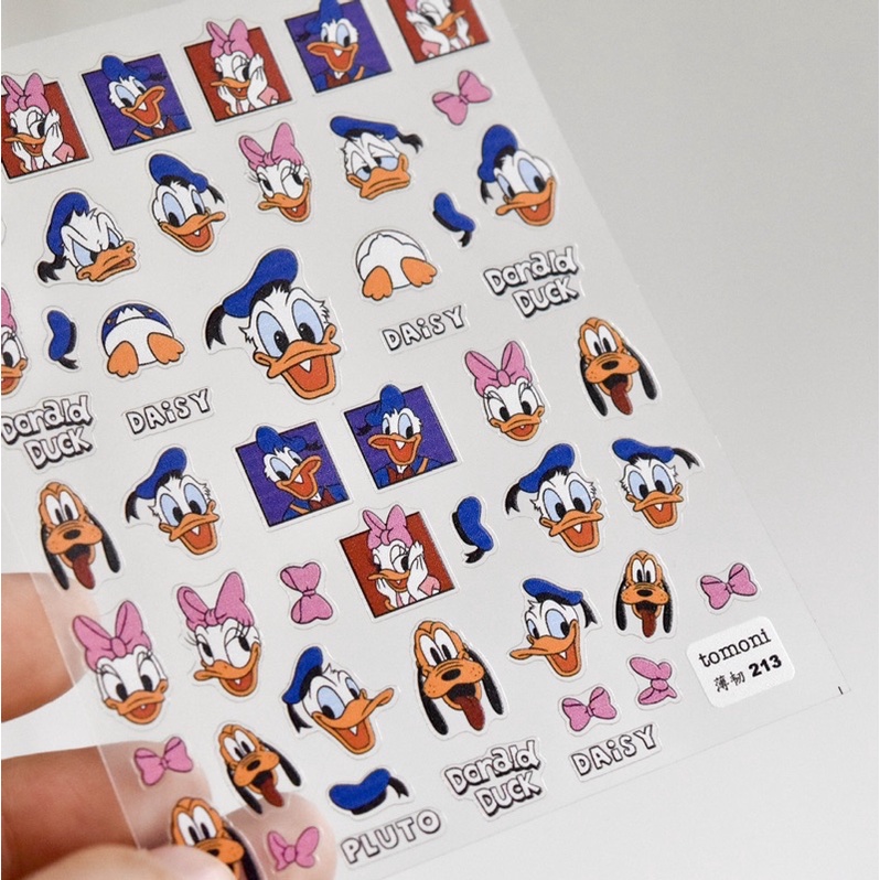 sticker lụa 5d cao cấp hoạt hình dán móng tay nail