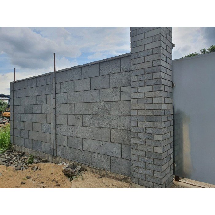Đá ốp tường ong xám tự nhiên(bazan) 20x40x1.2cm