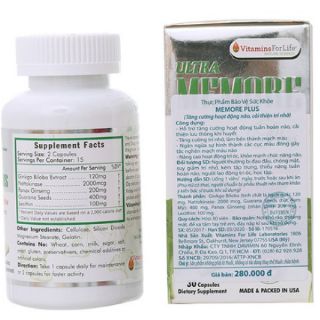 Viên bổ não Ultra Memore Plus