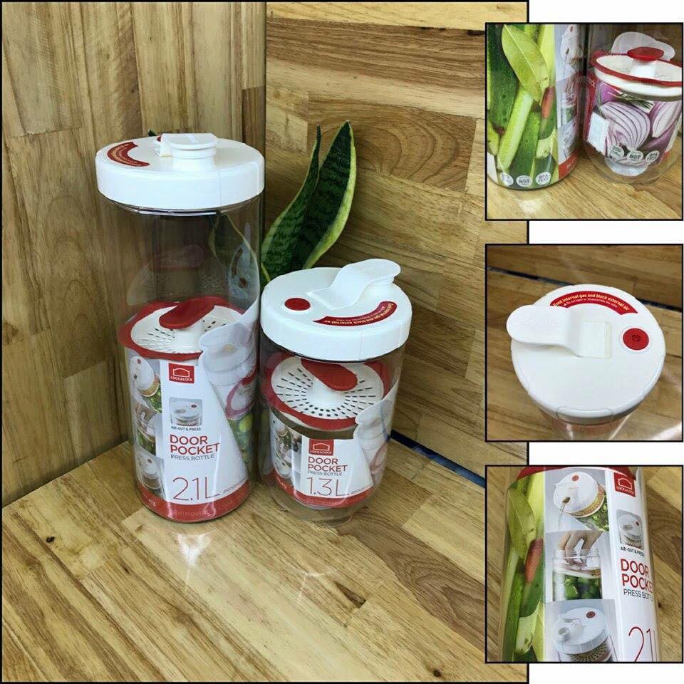 HŨ MUỐI DƯA CÀ/HỘP ĐỰNG THỰC PHẨM INTERLOCK INL412W [1.3L] INL413W [2.1L]