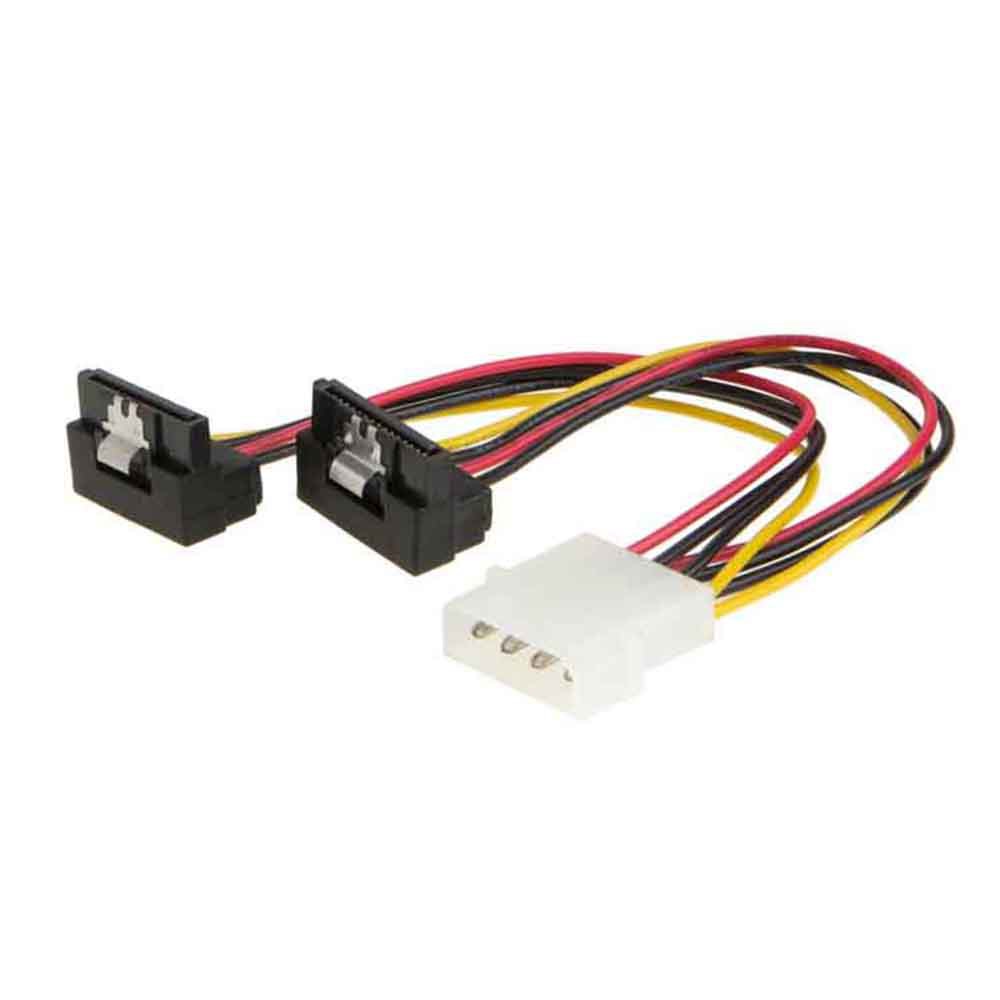 Bộ chia dây cáp nguồn chữ Y Molex Male 90 độ sang 2x 15Pin Female