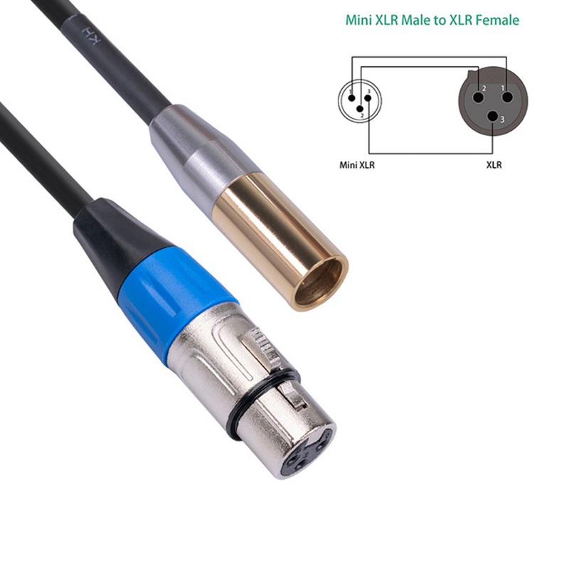 Cáp ChuyểN ĐổI REXLIS 1FT Mini XLR Sang XLR 3-Pin XLR Sang XLR Cho MáY ẢNh BMPCC 4K BMPCC 6K Sony Canon