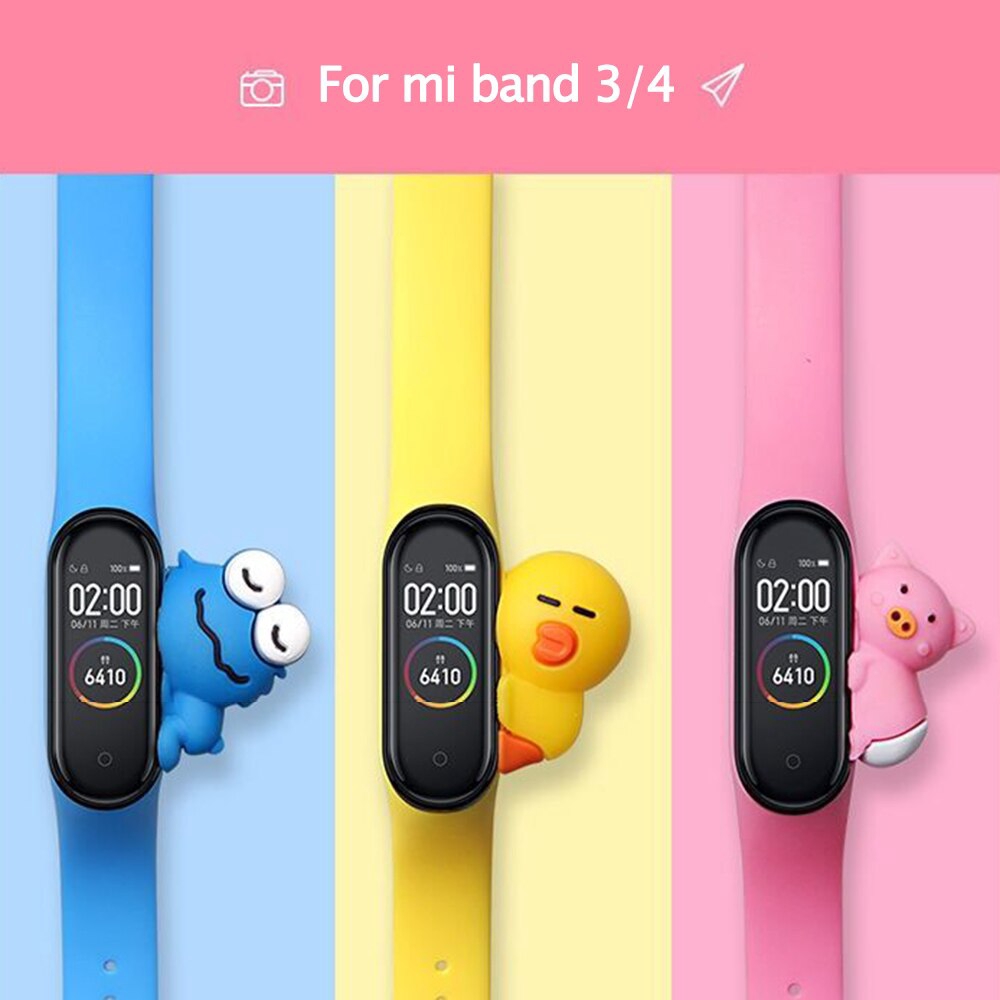 Vòng tay silicone cho Xiaomi mi band 3 4