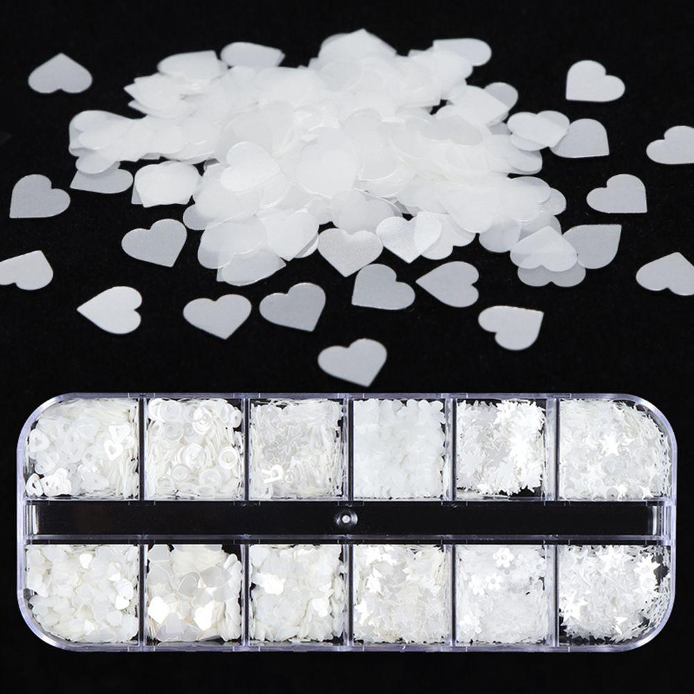 XIANTIN Hộp Kim Tuyến 12 Ngăn Trang Trí Móng Tay Nghệ Thuật