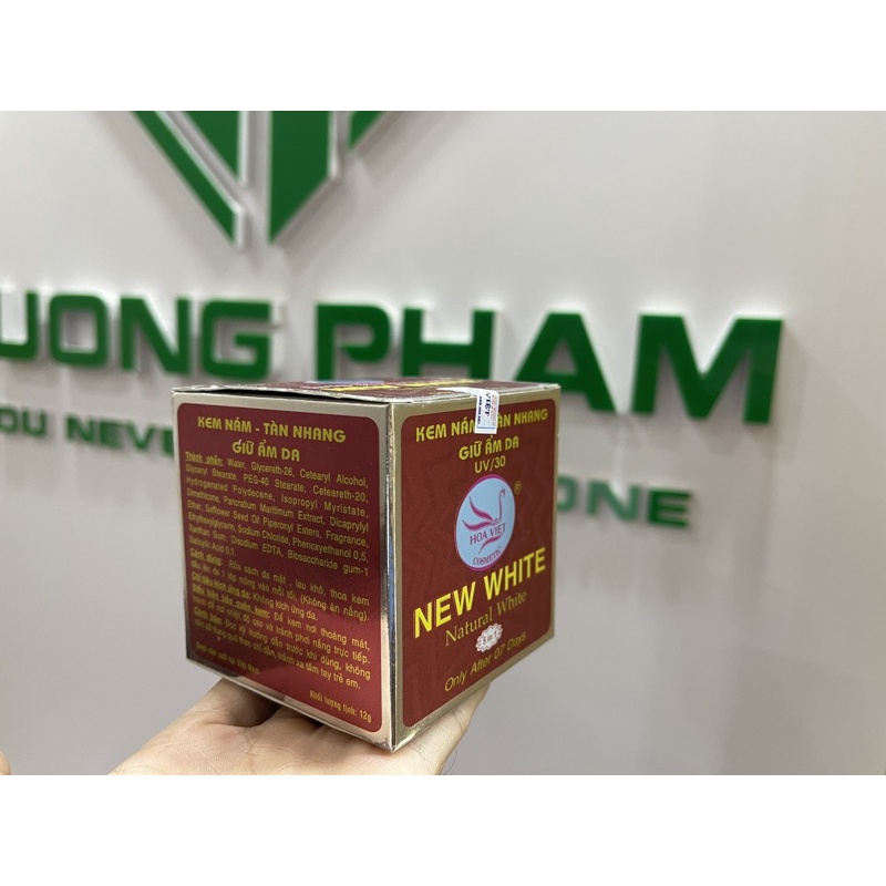 Kem trI nám, tàn nhang, giữ ẩm, chống nắng UV/30 New White Hoa Việt | BigBuy360 - bigbuy360.vn