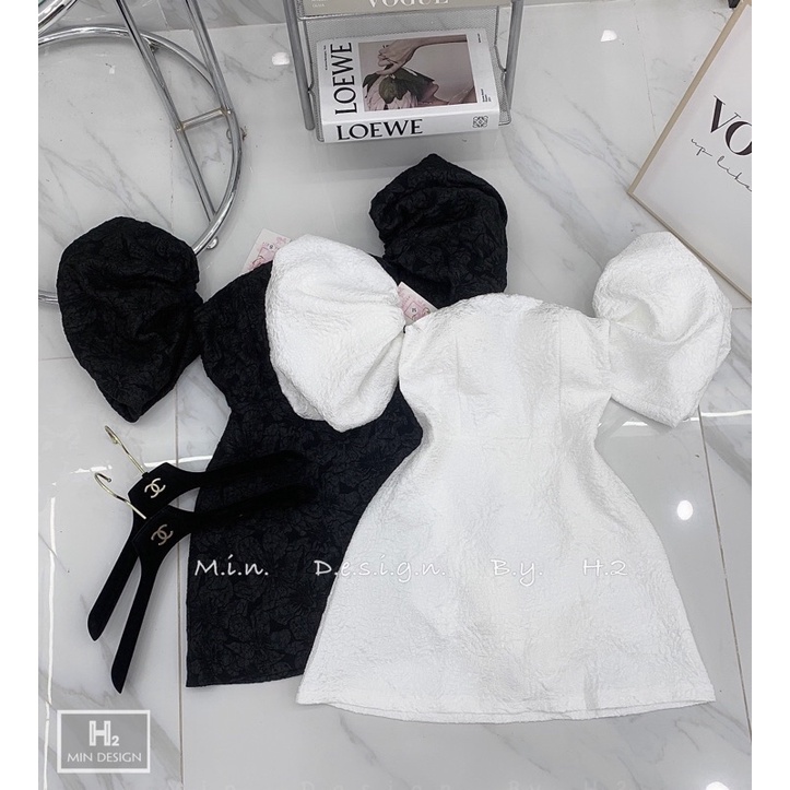 [SIÊU HOT]Đầm ANNA DRESS trễ vai độn ngực thiết kế tay bồng - Đầm hở vau vai nhẹ nhàng, thanh lịch