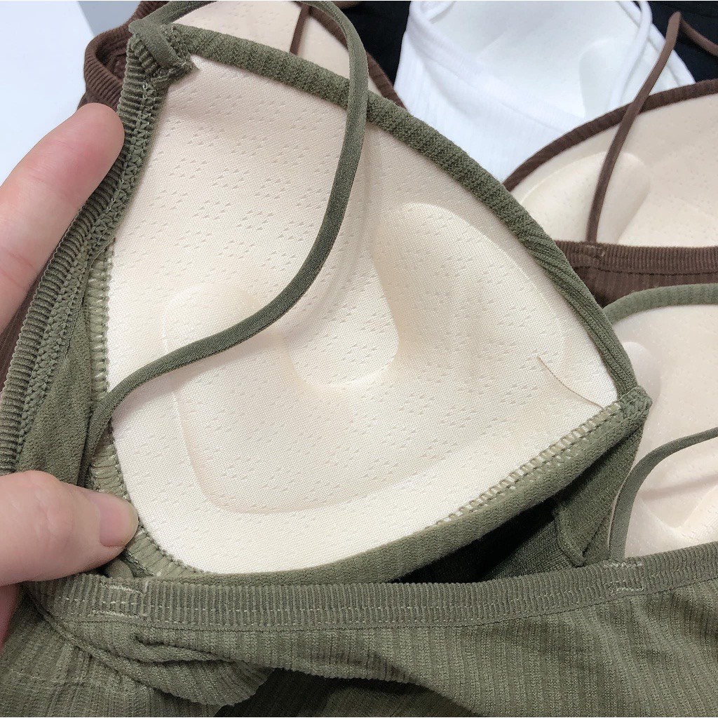 Áo bra gân tăm 2 dây 1883