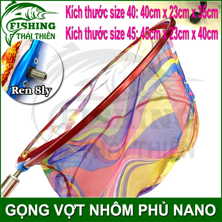 Vợt cá, Gọng vợt vớt cá, Gọng nhôm phủ nano, Gọng vợt câu đài