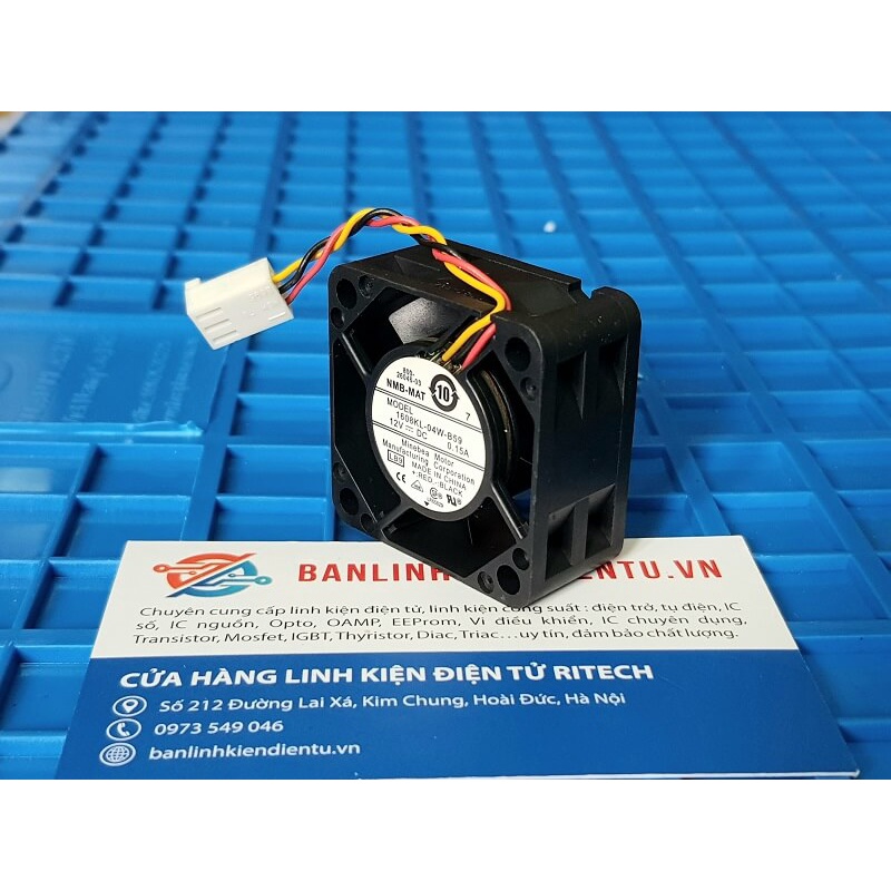 Quạt tản nhiệt NMB-MAT 1608KL-04W-B59 4020 12VDC 0.15A
