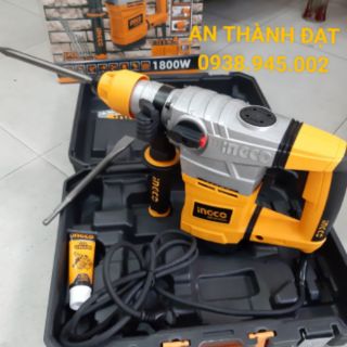 MÁY KHOAN ĐỤC INGCO 1800W 3 CHẾ ĐỘ MODEL: RH18008