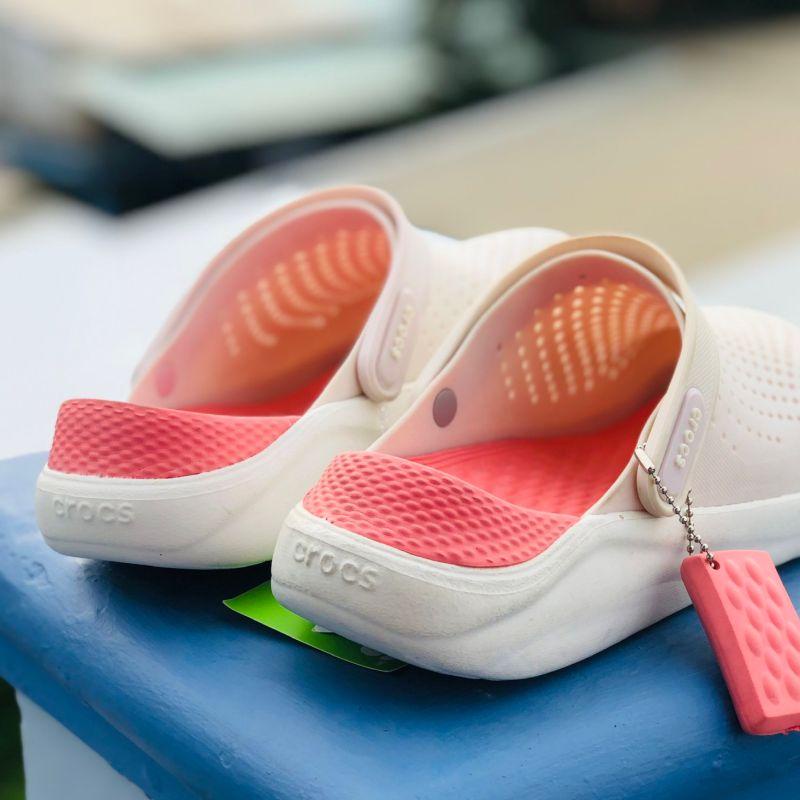 Dép Cross Literide 🎁 FREESHIP + Hàng loại 1 + Hộp 🎁 giày sục sandal quai ngang bít đầu nam nữ, kèm tag Mac hồng