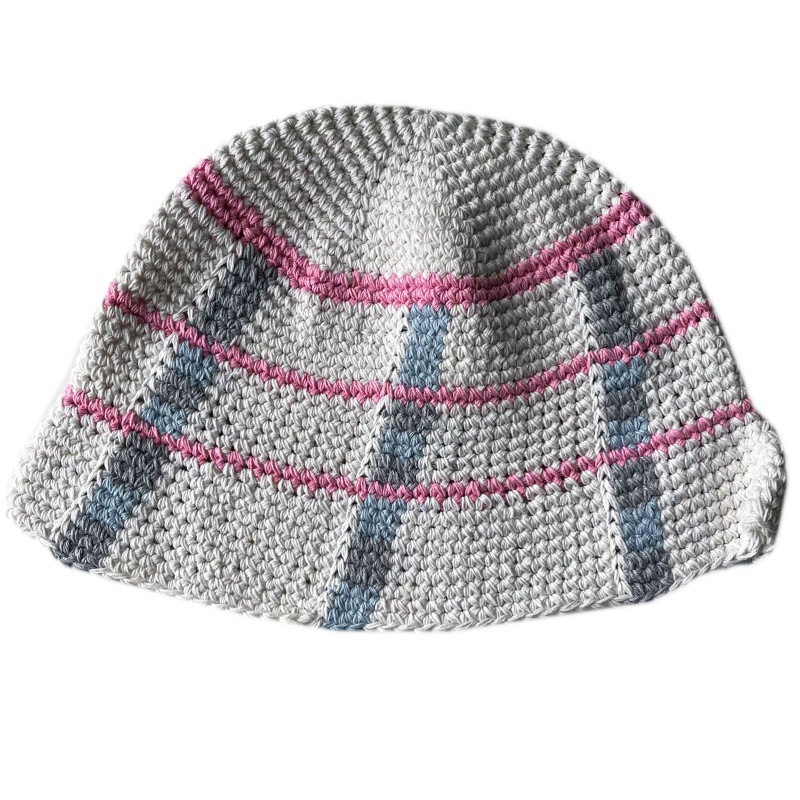 Nón Tai Bèo Dệt Kim Họa Tiết Hình Học Độc Đáo Thời Trang Cho Nữ