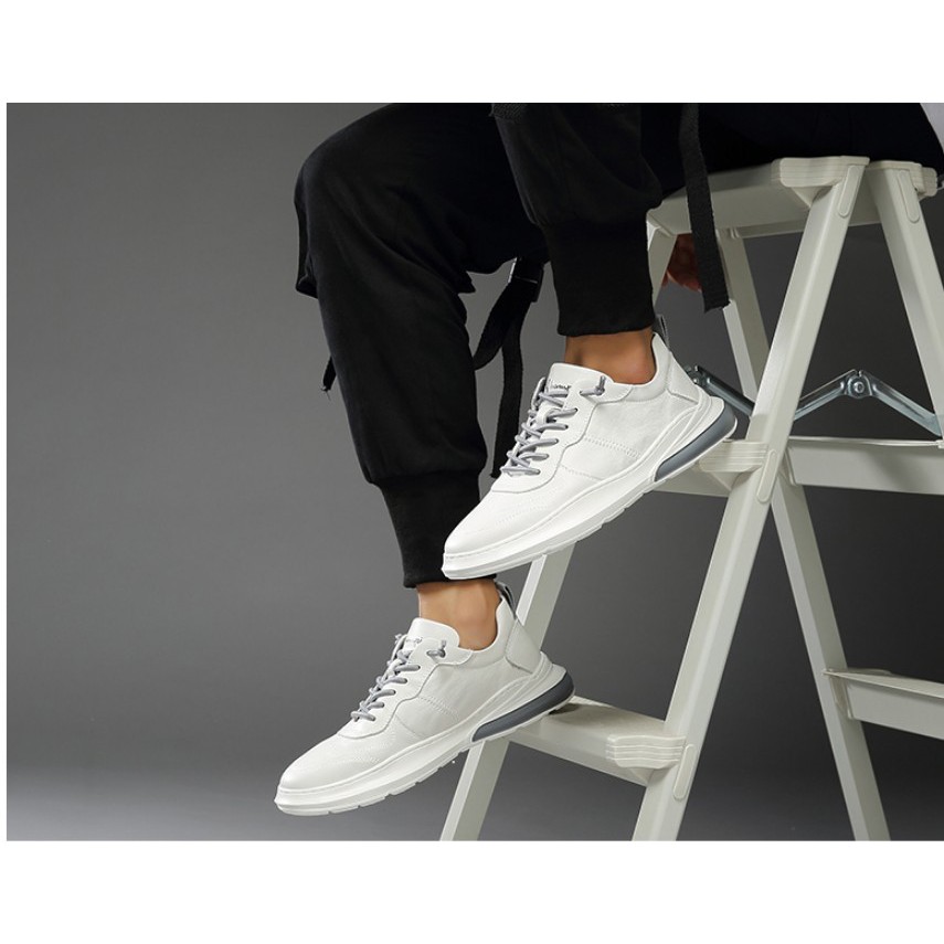[ HOT SALE] Giày Sneaker nam thể thao màu trắng đế khâu cao cấp SP - 319 | BigBuy360 - bigbuy360.vn