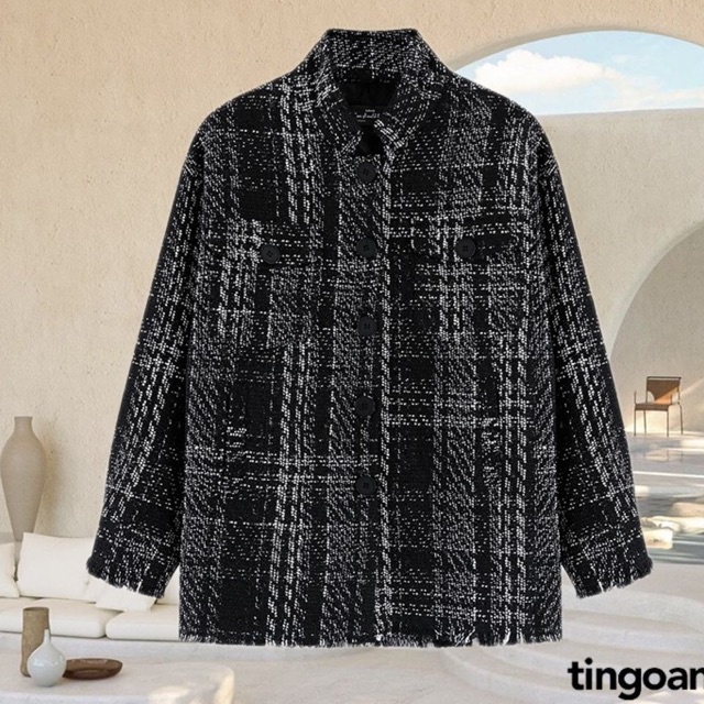 Áo khoác tweed rộng tingoan TWEEDY JACKET.