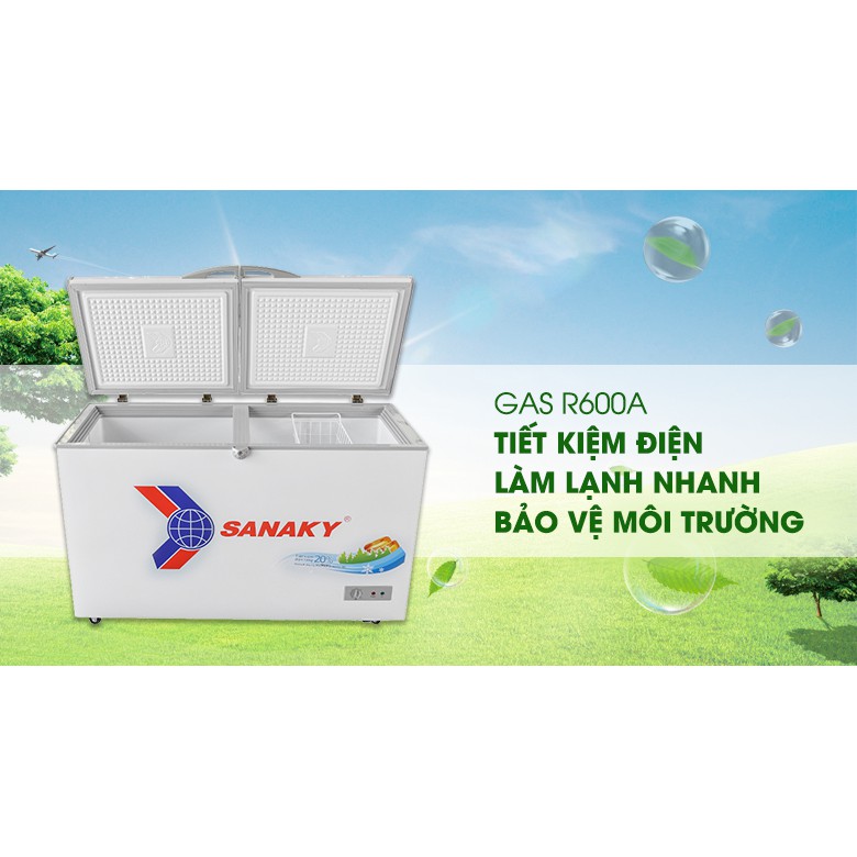 Tủ đông Sanaky 305 lít VH-4099A1 1 ngăn đông - Hàng chính hãng