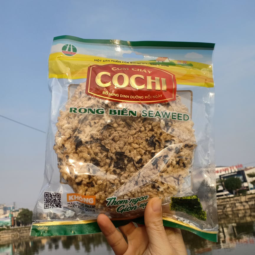 Cơm cháy chà bông đặc sản Ninh Bình Vàng loại tròn 65gr