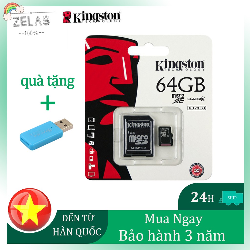 Kingston 64GB thẻ nhớ Hot Bán Micro SD 64GB Thẻ nhớ MicroSDXC