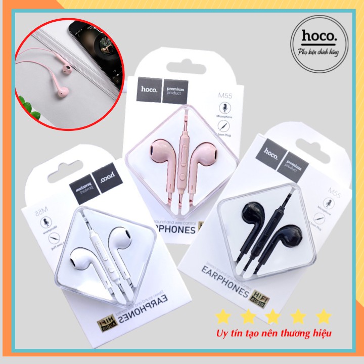 Tai Nghe Hoco M55/ Hoco M100 Plus 3.5mm - Chính Hãng - Bảo Hành 12 Tháng
