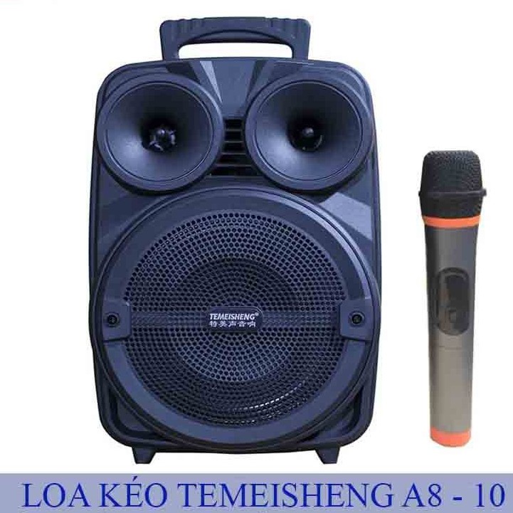 (SALE) (SALE) (TẶNG MIC) LOA KARAOKE BLUETOOTH TEMEISHENG A8-10 FULLBOX