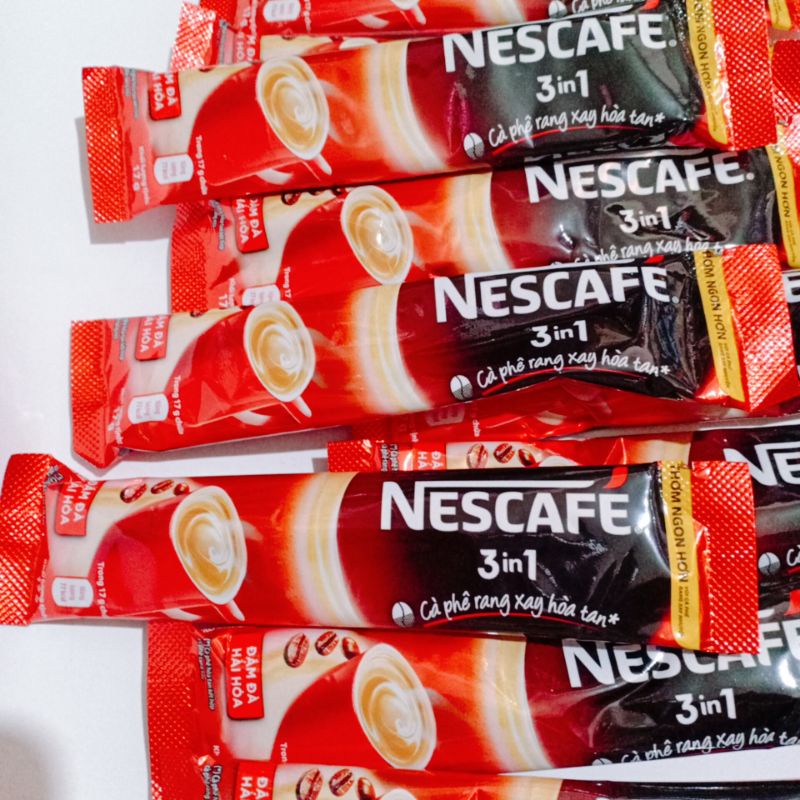 Lẻ 1 Gói Cafe / Cà Phê Nescafe 3 In 1 ⚡ FREESHIP ⚡ Cà Phê Sữa Hoà Tan Đậm Vị Thơm Ngon