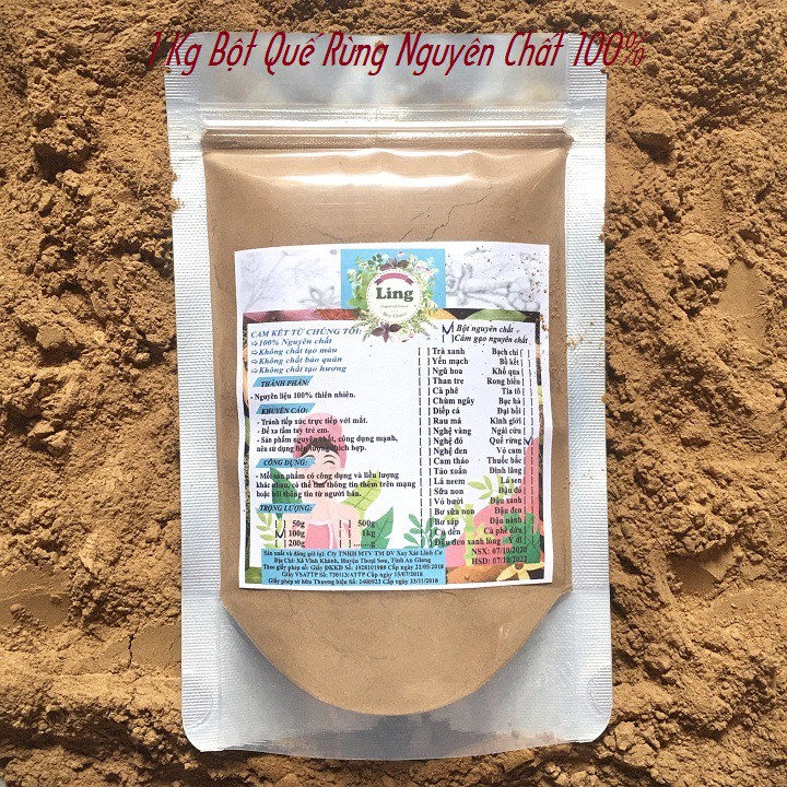 Bột Quế rừng 1 Kg có giấy VSATTP và ĐKKD nguyên chất thiên nhiên 100% dùng để đắp mặt đa công dụng