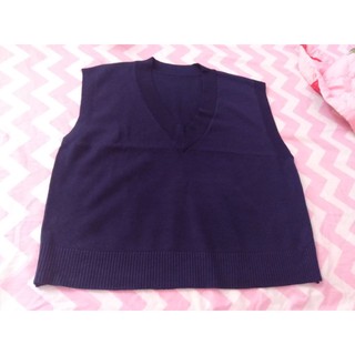 Áo len gile nữ basic
