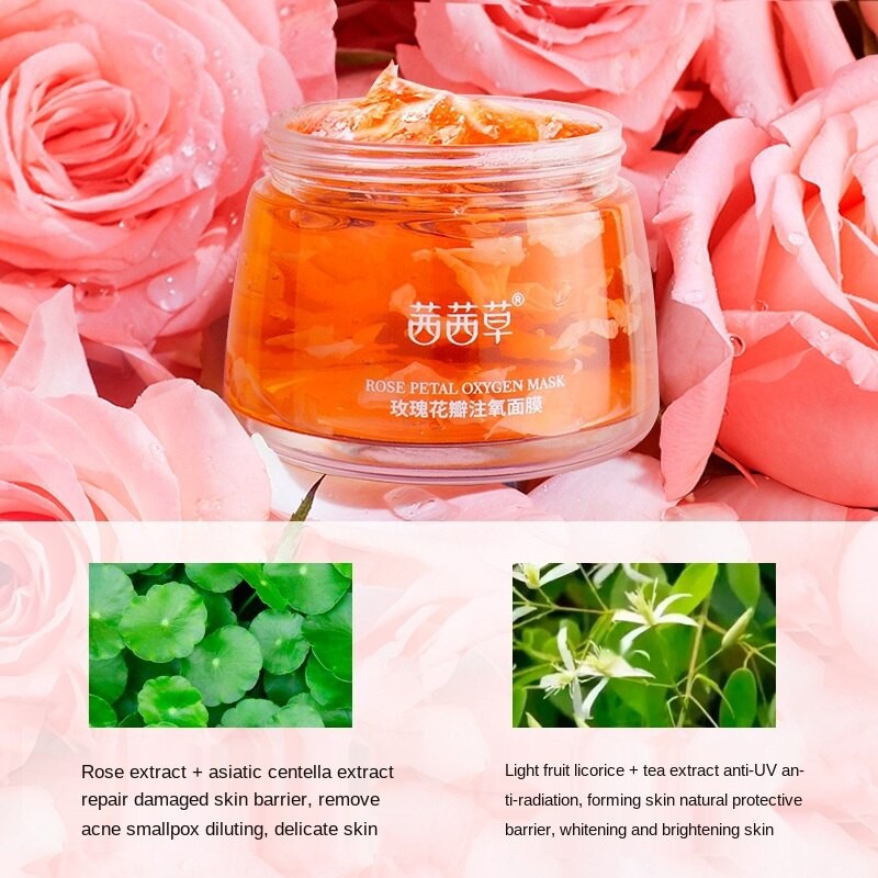 Whitening and Hydrating Rose Petals Essence Sleep Mask MặT Nạ DưỡNg Da