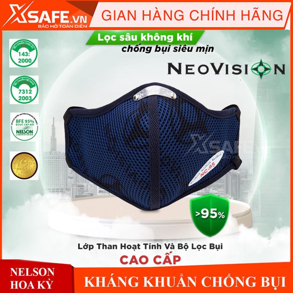 NEW- Chất -  Khẩu trang than hoạt tính Neomask NC95 chống bụi mịn kháng khuẩn hơi vô cơ . RẺ VÔ ĐỊCH XCv 2021