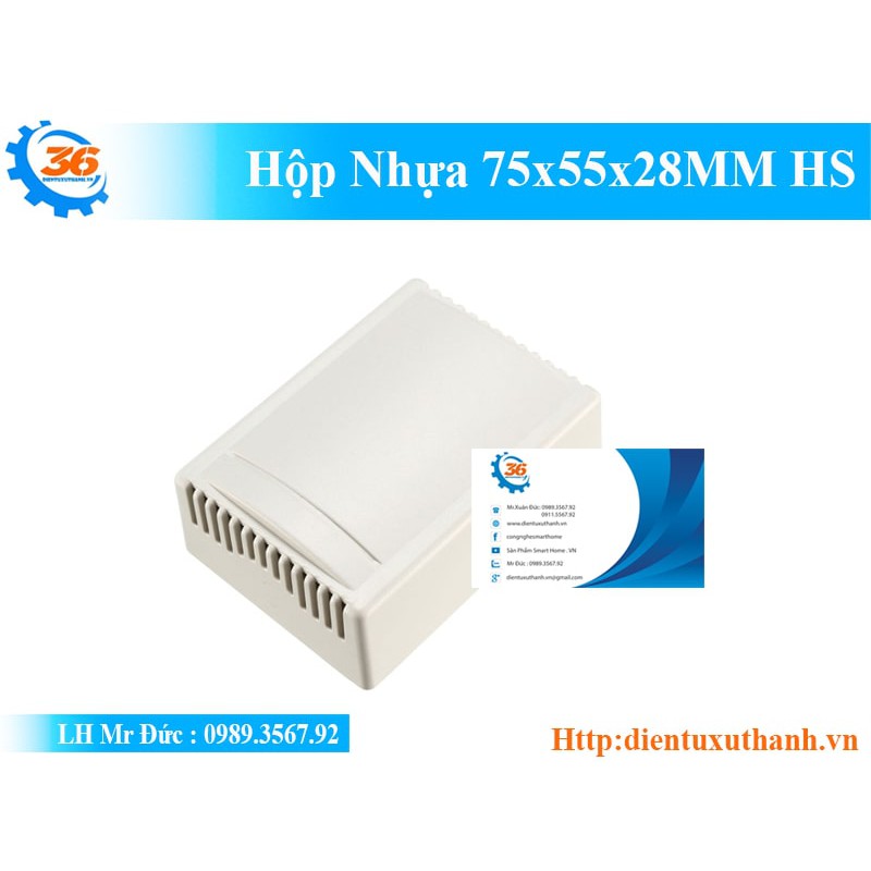 Hộp nhựa 75x55x28