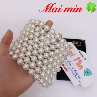 Bờm tóc nữ thời trang họa tiết HẠT LỚN