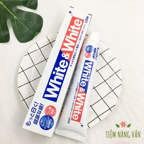 Kem đánh răng White and White Lion 150g [Hàng nội địa Nhật]