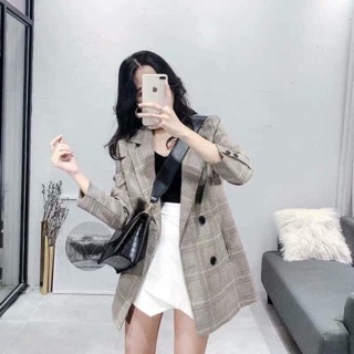 Oder áo vest kẻ