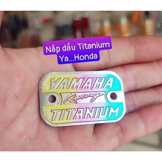 Tem titan nắp dầu xe và tem titan ổ khoá xe