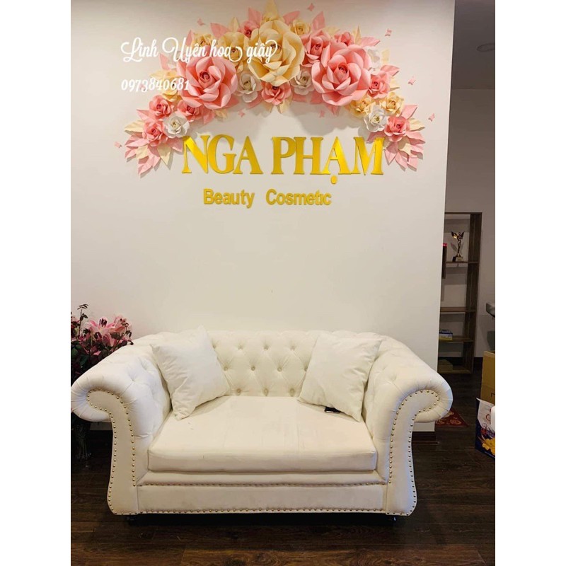 Sét hoa giấy trang trid tiệm