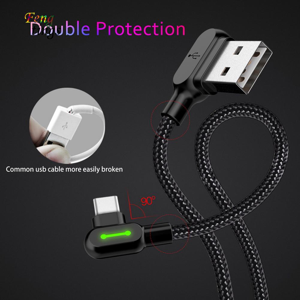 Cáp sạc USB dáng chữ L 0.5m/1.2m/1.8m
