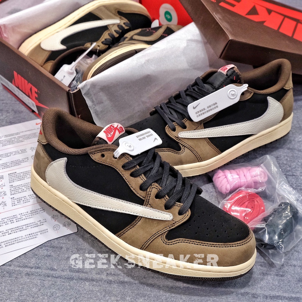 [GeekSneaker] Giày Jordan 1 Low x Travis Scott OG - Nguyên bản SC