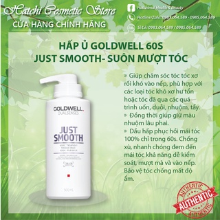 Dầu hấp suôn mượt 60s goldwell dualsenses just smooth 500ml - chính hãng