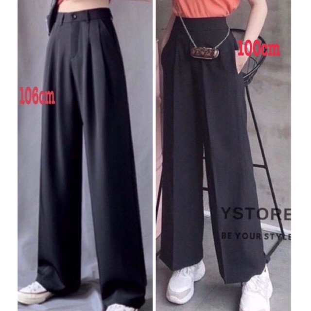 Quần culottes dài 1 mét & 106cm eo cao trên rốn bigsize 60-90kg