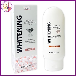 Kem dưỡng trắng da body crystal white milky pack 3w clinic