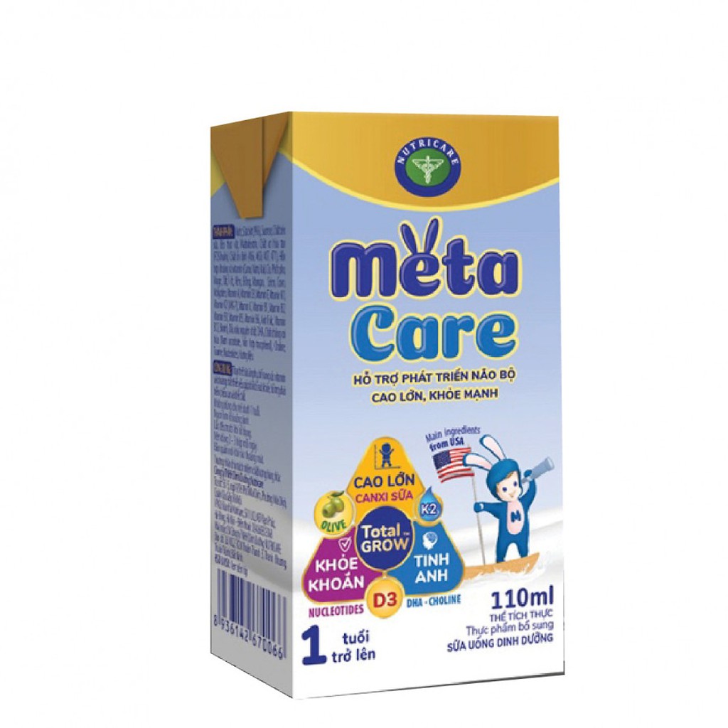 Sữa Bột Pha Sẵn Metacare 110ml (Thùng x 48 hộp)