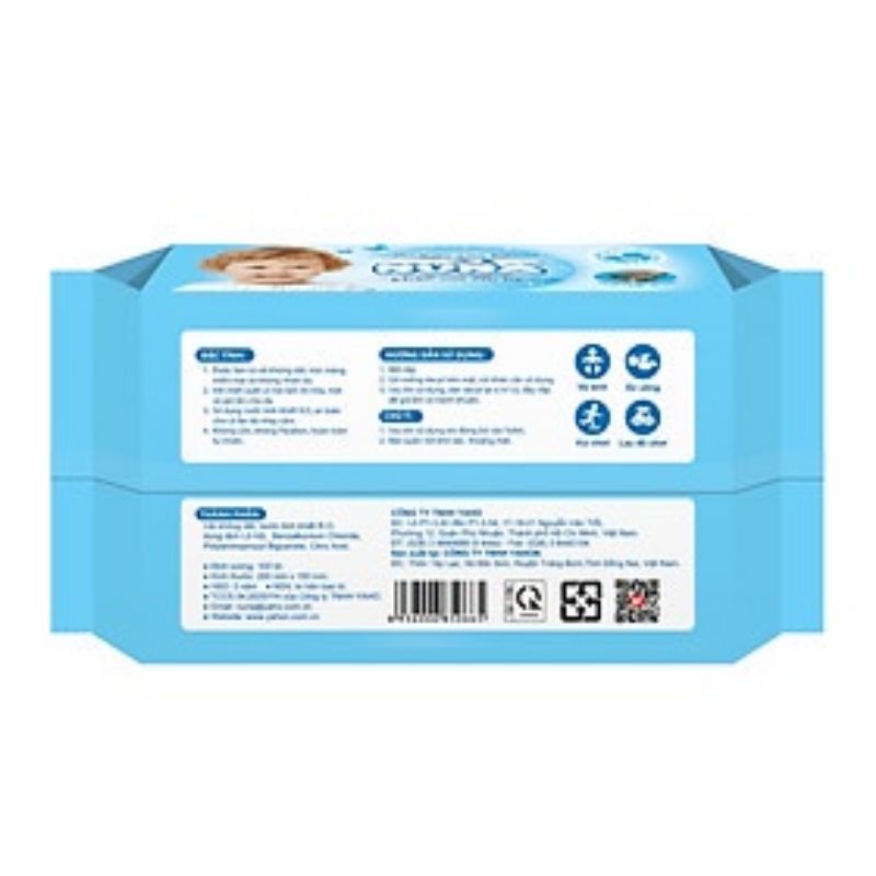 Combo 10 Khăn giấy ướt em bé Nuna . Cam kết hàng chính hãng. Date mới.