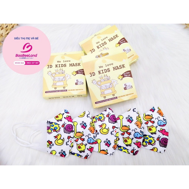 Khẩu trang 3D cho bé