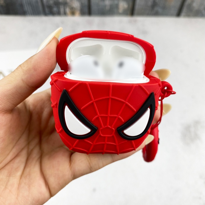 Case Airpods 1/2/3/Pro Người Nhện, Ốp Airpods Phong Cách Spider Man Ngầu Quá Chời Quá Đất - Mã TZAP327