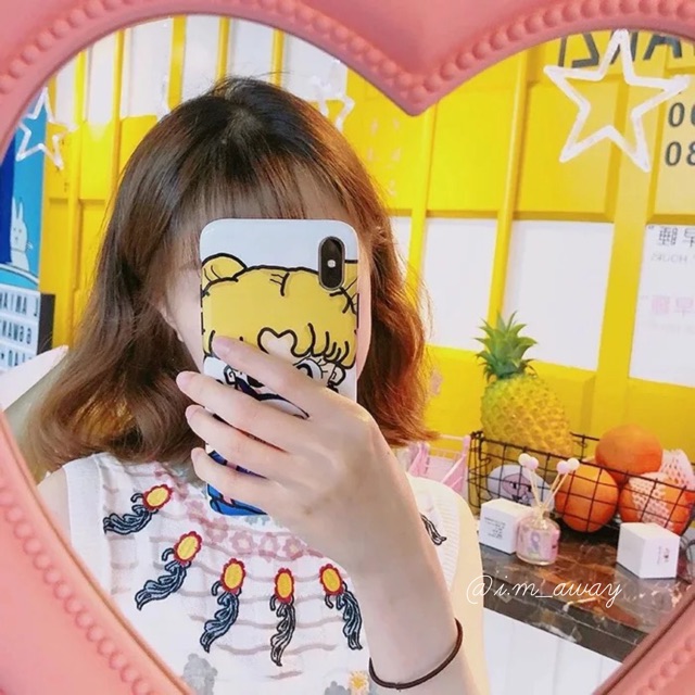Gương Để Bàn Trái Tim Hồng 💗 Có móc treo tường