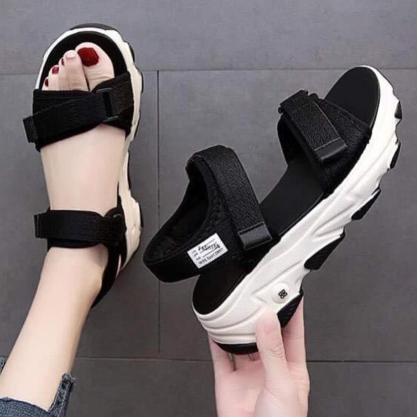 Giày Sandal Nữ Thể Thao 2 Quai Chất Lượng Bền Thoải Mái Phong Cách Hàn Quốc