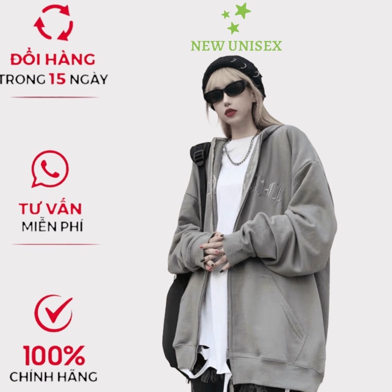 Áo Khoác Nam Nữ  Nỉ Ngoại Unisex Dày Dặn Không Xù Lông In Chữ Cá Tính U854 [NewUnisex]
