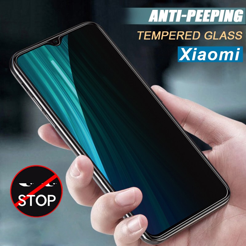 Kính Cường Lực chống nhìn trộm Xiaomi Mi 9T 10T 11T 12T 11 Lite Poco F2 X3 X4 X5 F3 F4 M3 M4 Pro Redmi Note 7 8 9 9S 10 10S 11 11S 12 12S 9A 9C 10C